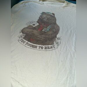 Lucky Brand White Bear Graphic Tee